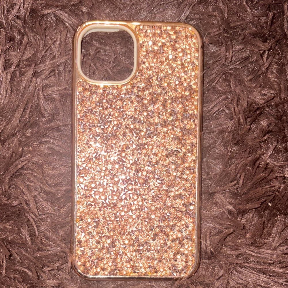 iPhone 14 glitter Gold Phone Case